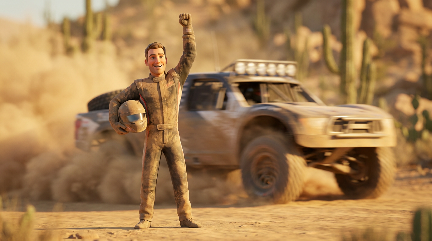 Luke McMillin claims SCORE Trophy Truck desert win