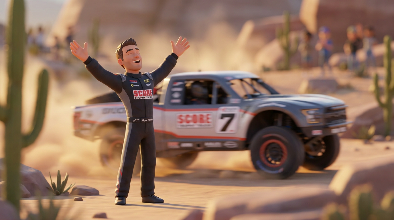 Bryce Menzies keeps SCORE Trophy Truck title charge alive
