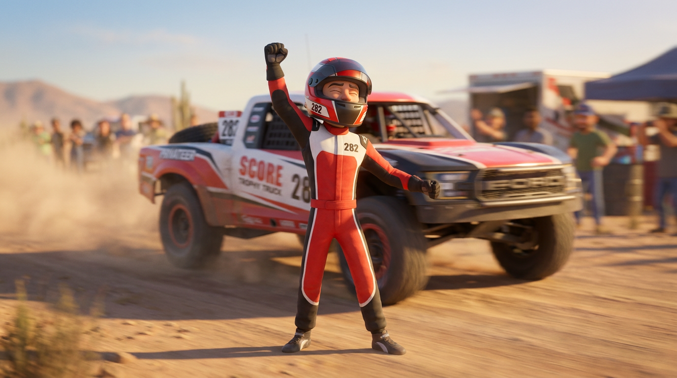 Brent Fox leads SCORE Trophy Truck Spec battle