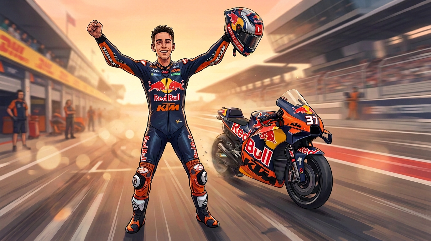 Acosta claims maiden MotoGP win at KTM home race
