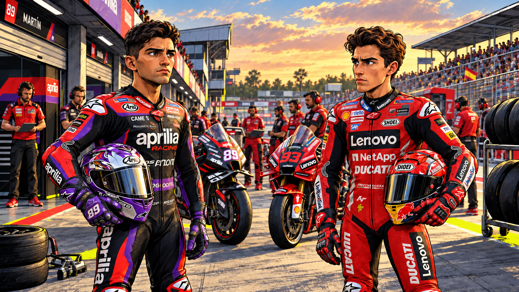 MotoGP title fight explodes into two-point Indonesia showdown