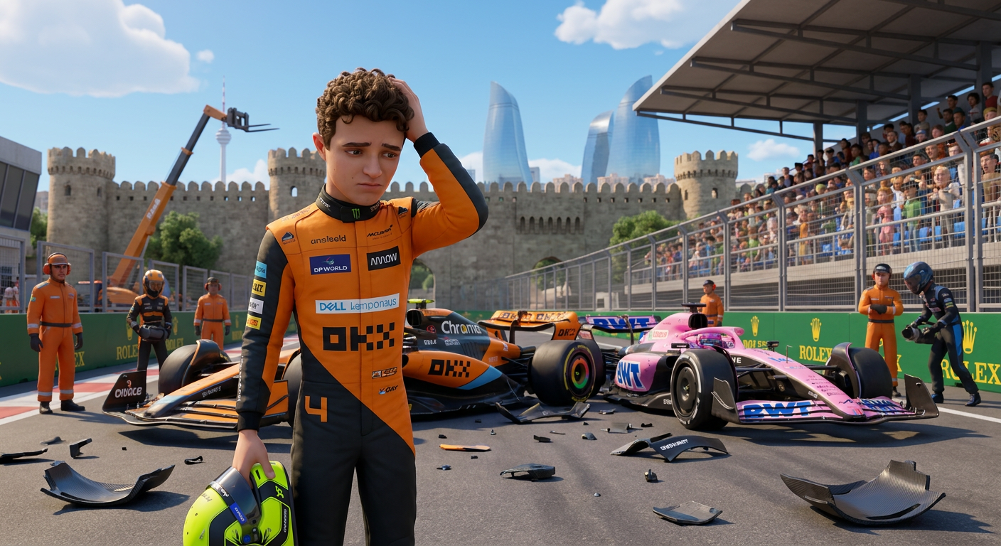 Norris demands race ban after Colapinto’s Baku crash