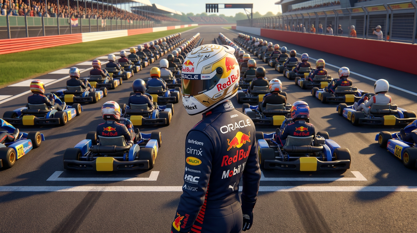 Verstappen faces 100 rivals in Silverstone karting race