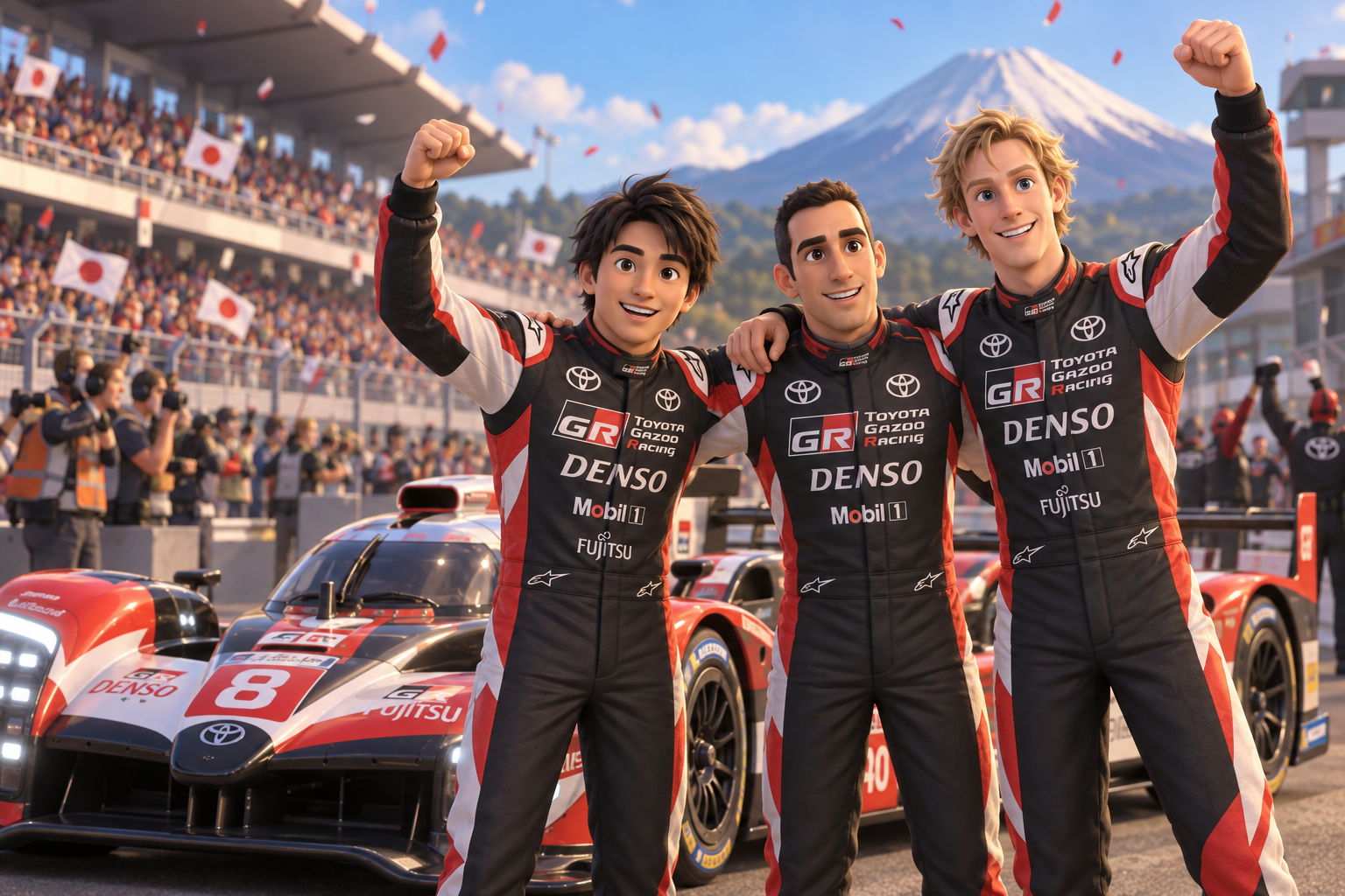 Toyota steals 10th Fuji victory with late gamble