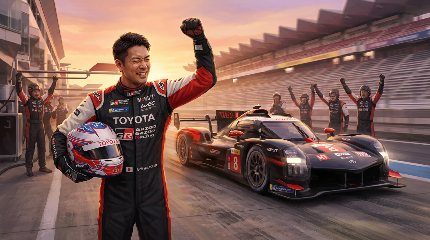 Toyota steals 10th Fuji victory with late gamble
