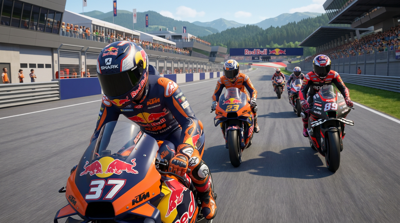 KTM strikes first as Acosta leads Austrian MotoGP opener