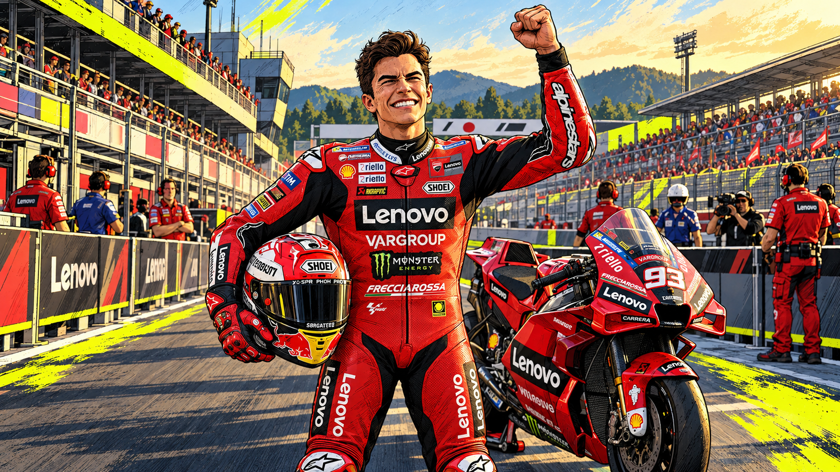 Marc Marquez wins Motegi as title gap shrinks