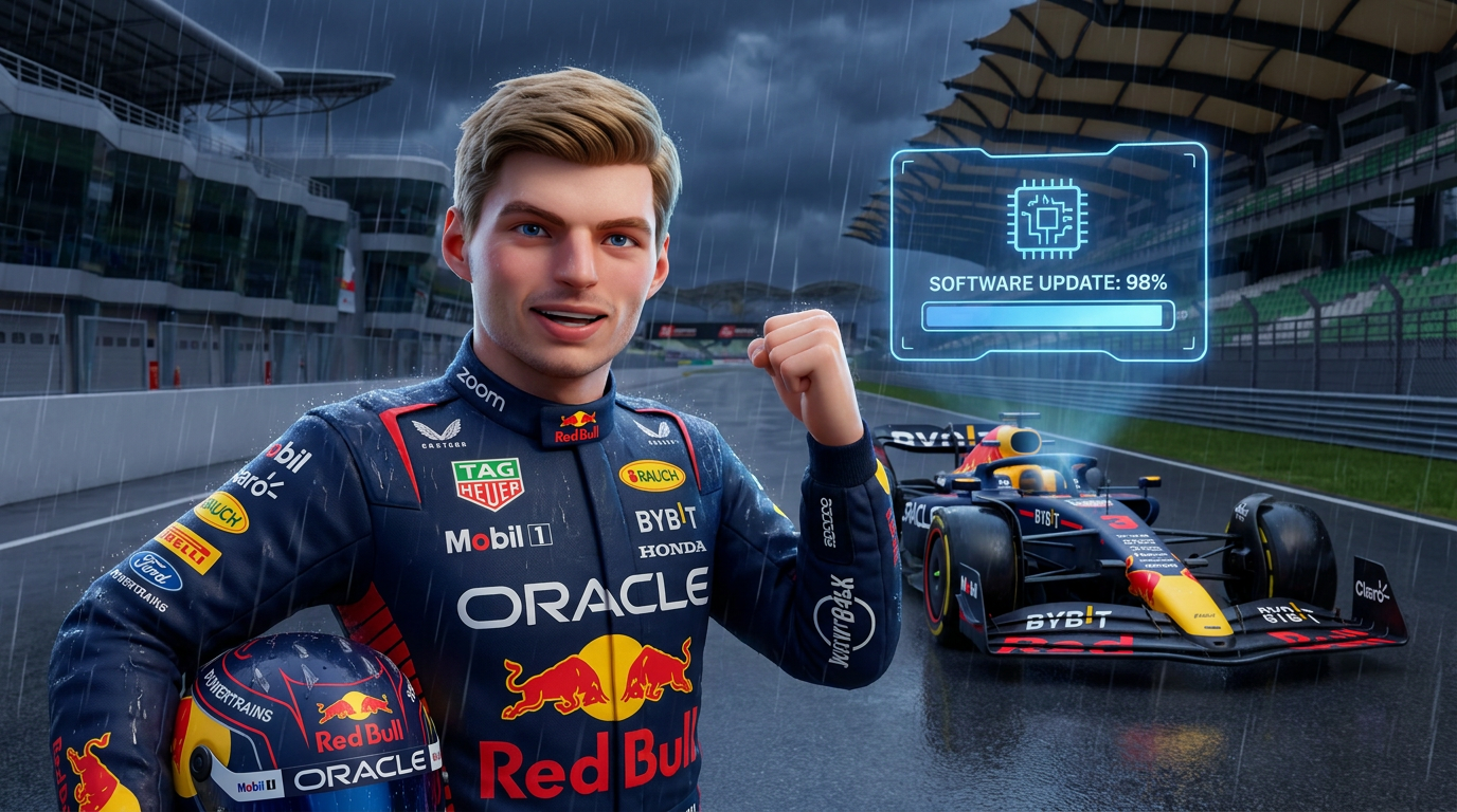 Verstappen wins rain delayed, software bug Bahrain GP in Malaysia