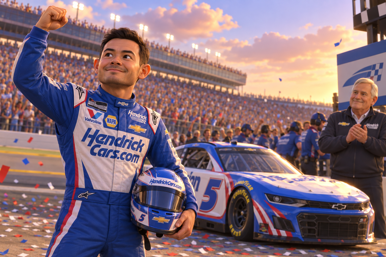 Larson’s Kansas data shows a championship car evolving