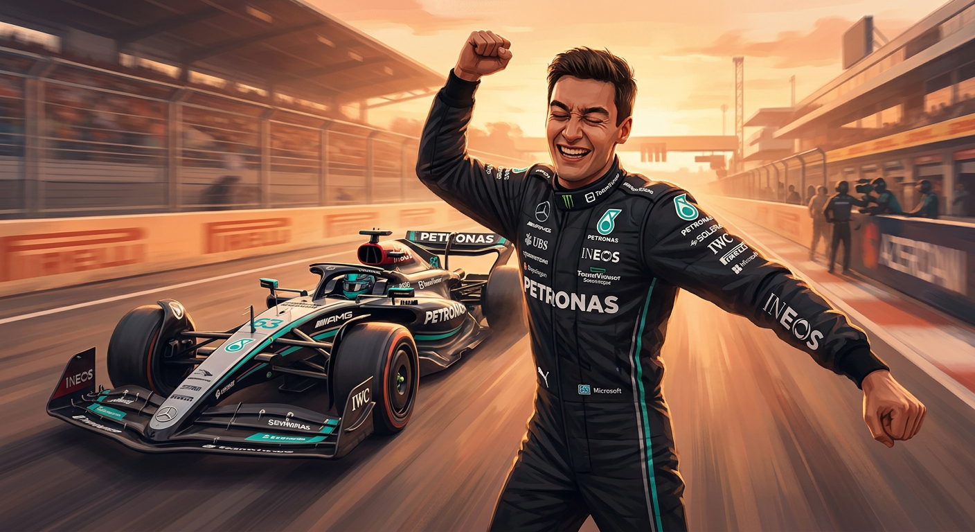 Russell denies Verstappen in chaotic Azerbaijan Grand Prix