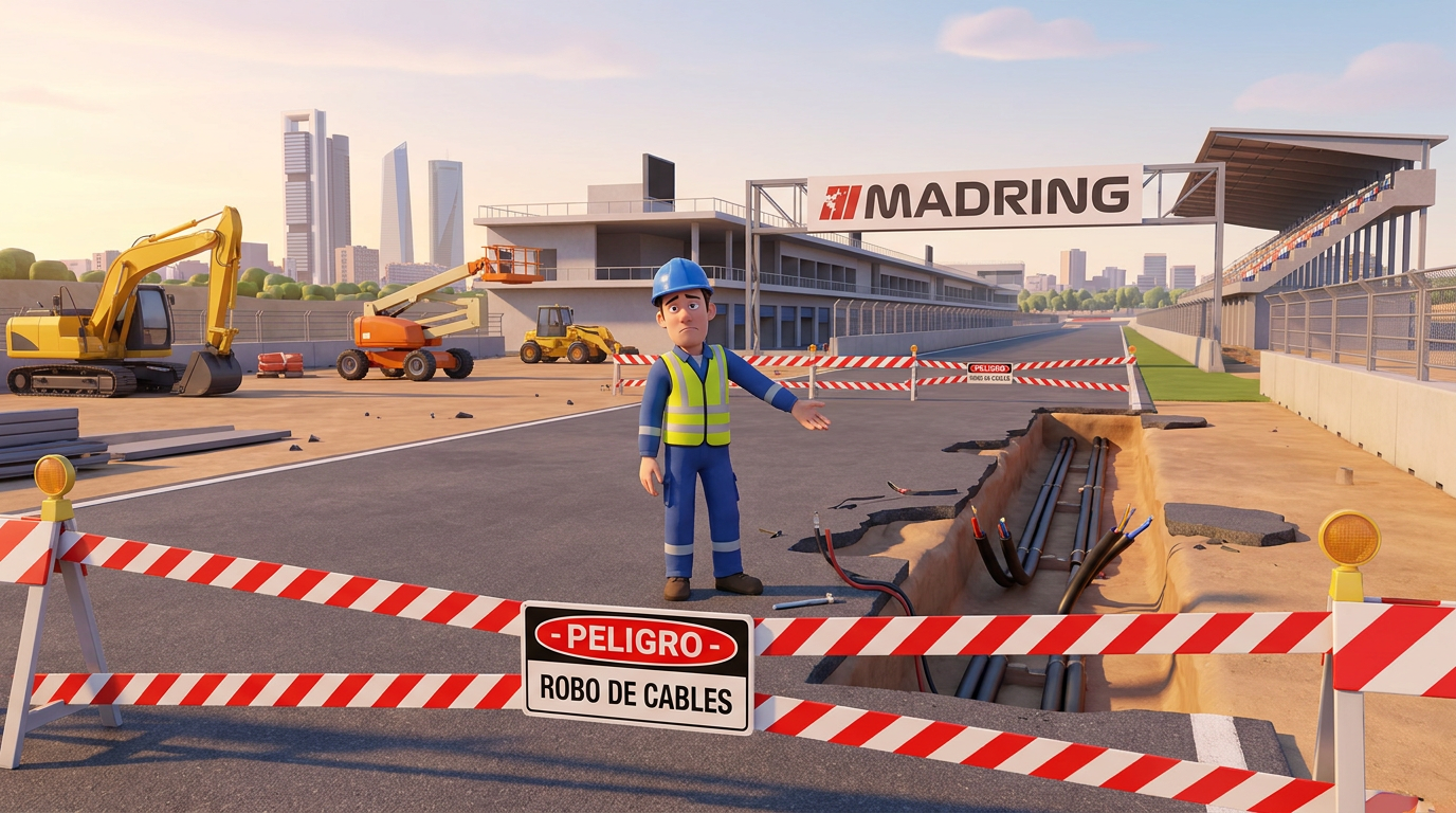 Cable theft jolts Madrid before Formula 1 debut