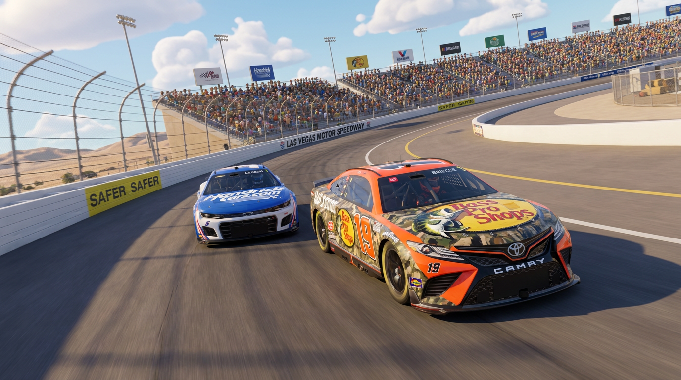 Chase Briscoe holds off Larson to win at Las Vegas