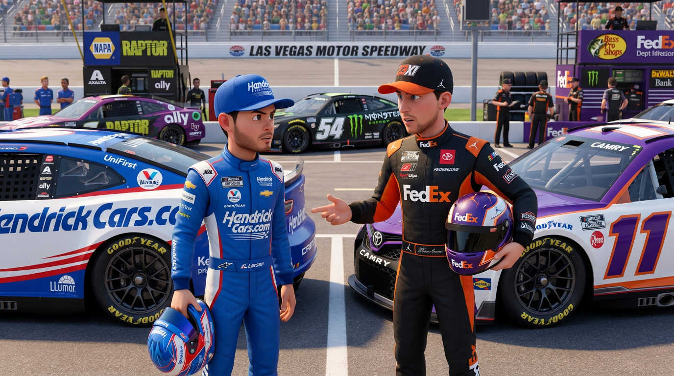 Superstars collide in NASCAR's Vegas showdown