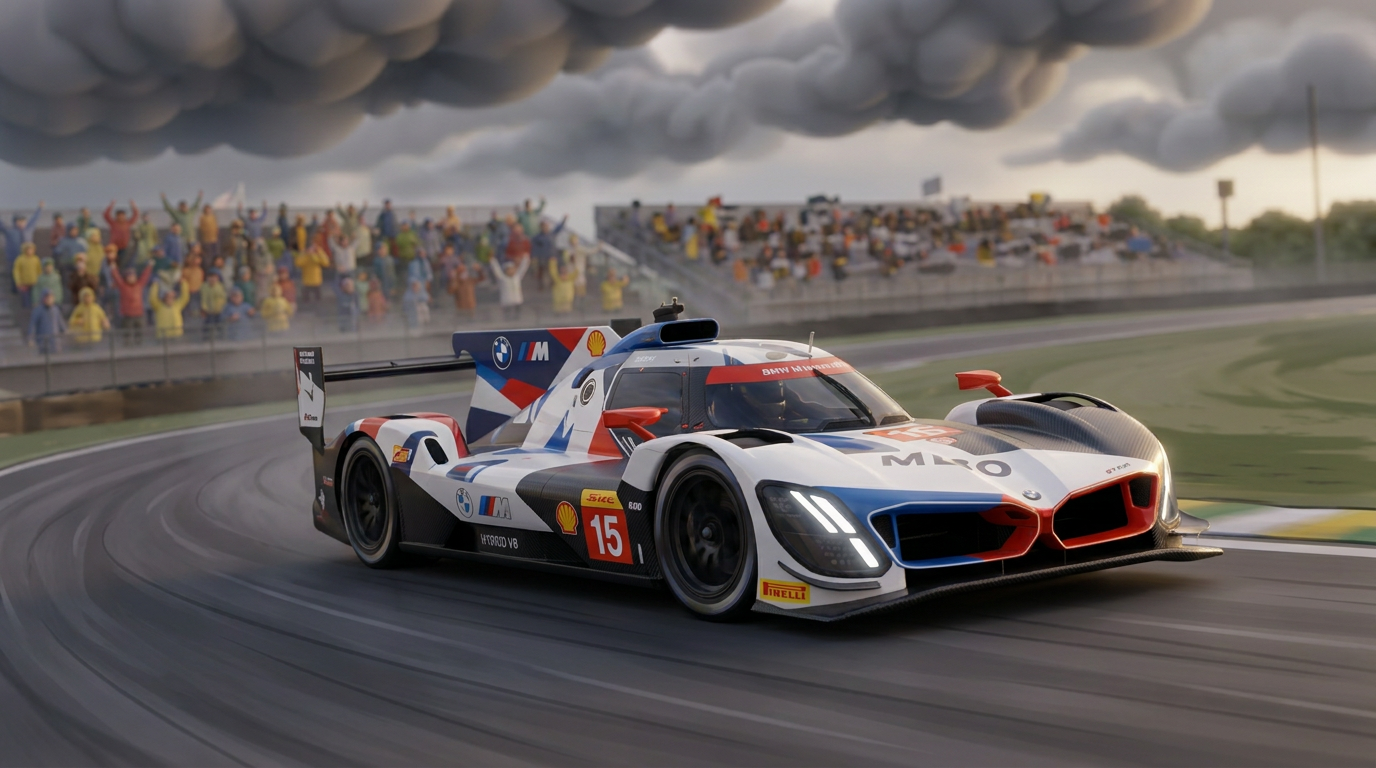 BMW No. 15 wins tense Interlagos three-way fight