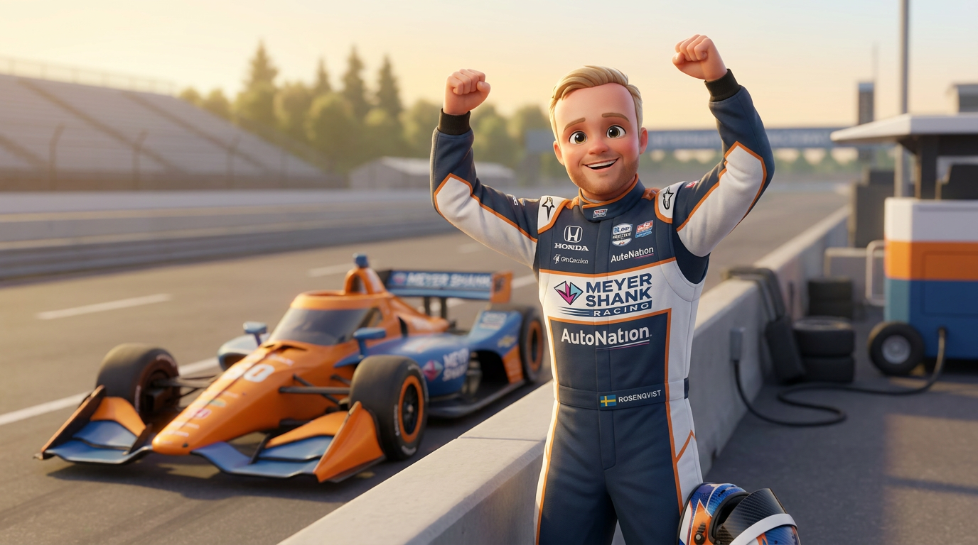 Rosenqvist pole lifts Meyer Shank into Portland spotlight