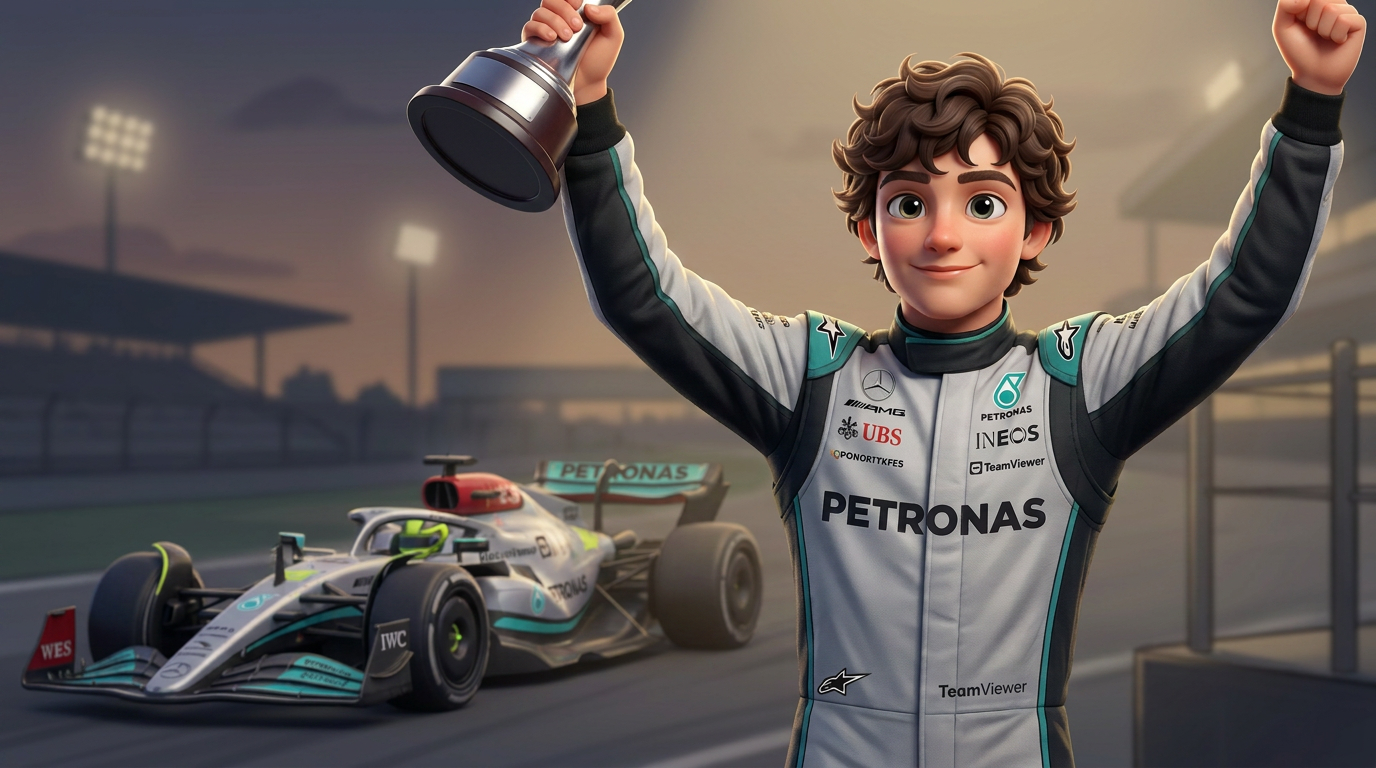 Antonelli joins F1’s youngest grand slam elite