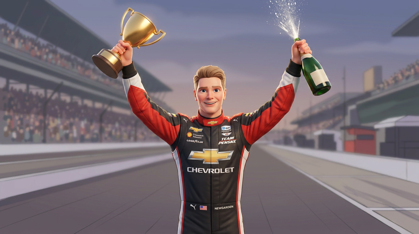 Newgarden charges late to win IndyCar Phoenix thriller