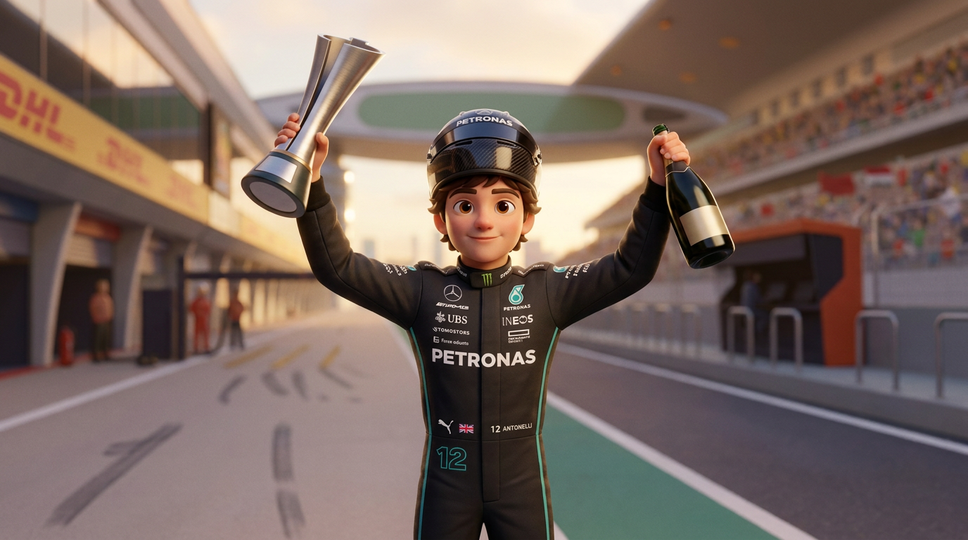 Kimi Antonelli claims maiden F1 win in China