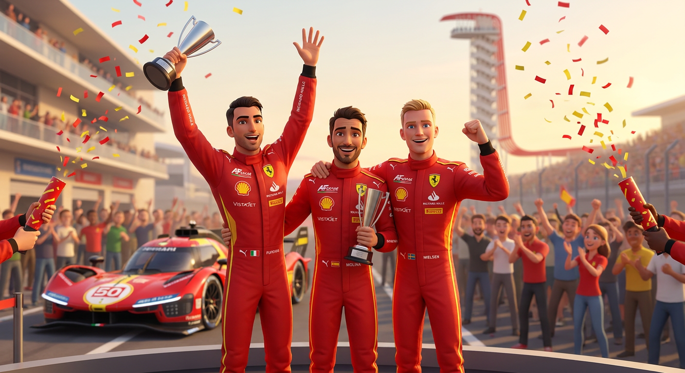Fuoco, Molina and Nielsen win Lone Star Le Mans